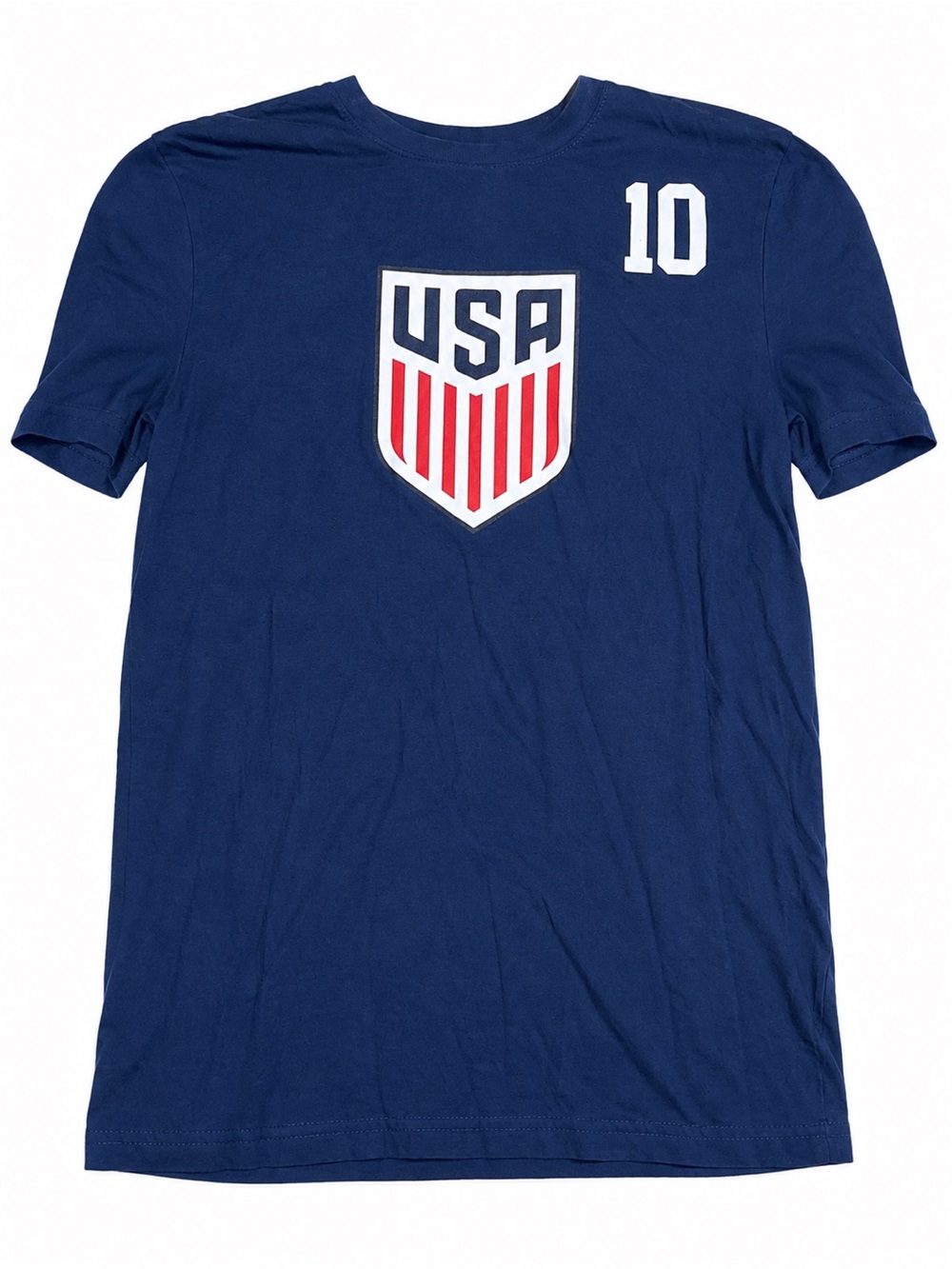 U.S. Soccer Christian Pulisic #10 USA Navy T-Shirt Men’s Small 2026